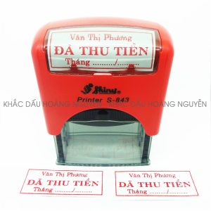 dấu đã thu tiền