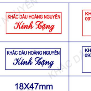 dấu kính biếu kính tặng