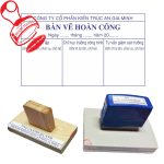 Dấu Bản Vẽ Hoàn Công liền mực