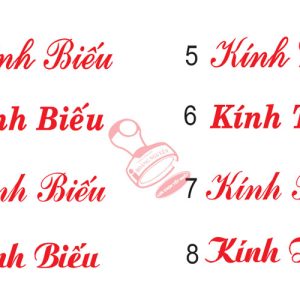 Dấu Kính Biếu, Kính Tặng