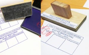 Dấu Bản Vẽ Hoàn Công Chấm Mực